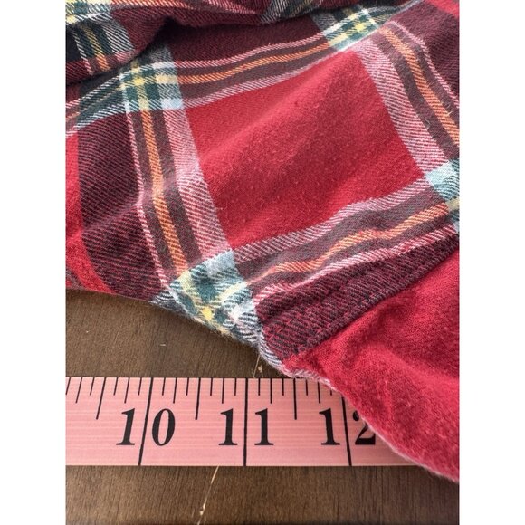 Lands End Women 1X Red Plaid Flannel Pajama Pants Classic Cozy Christmas Holiday - Picture 4 of 9